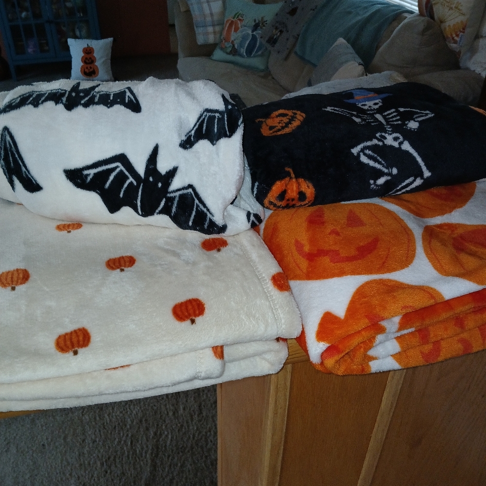 Halloween Themed Fleece Blankets
